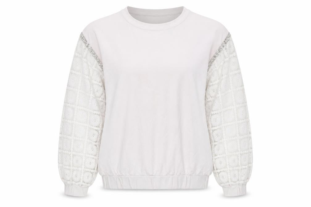 Front view of Select women’s white jumper, size L