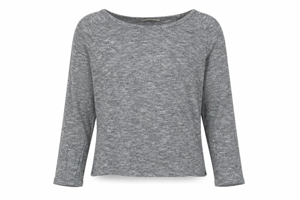 Front view of Primark women’s grey basic blouse, size UK 12