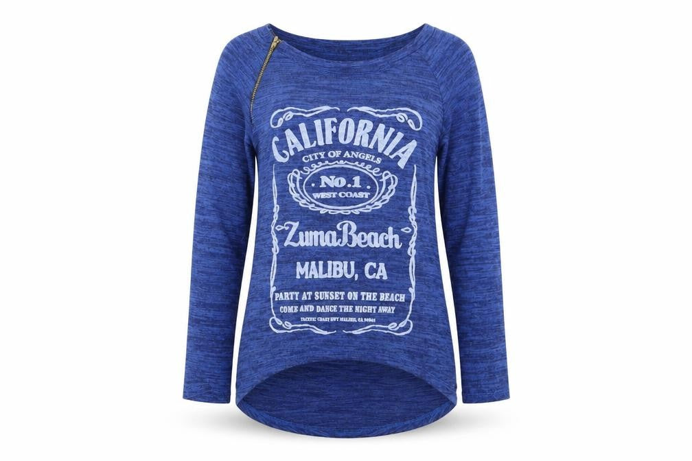 Front view of Preworn women’s blue jumper one size