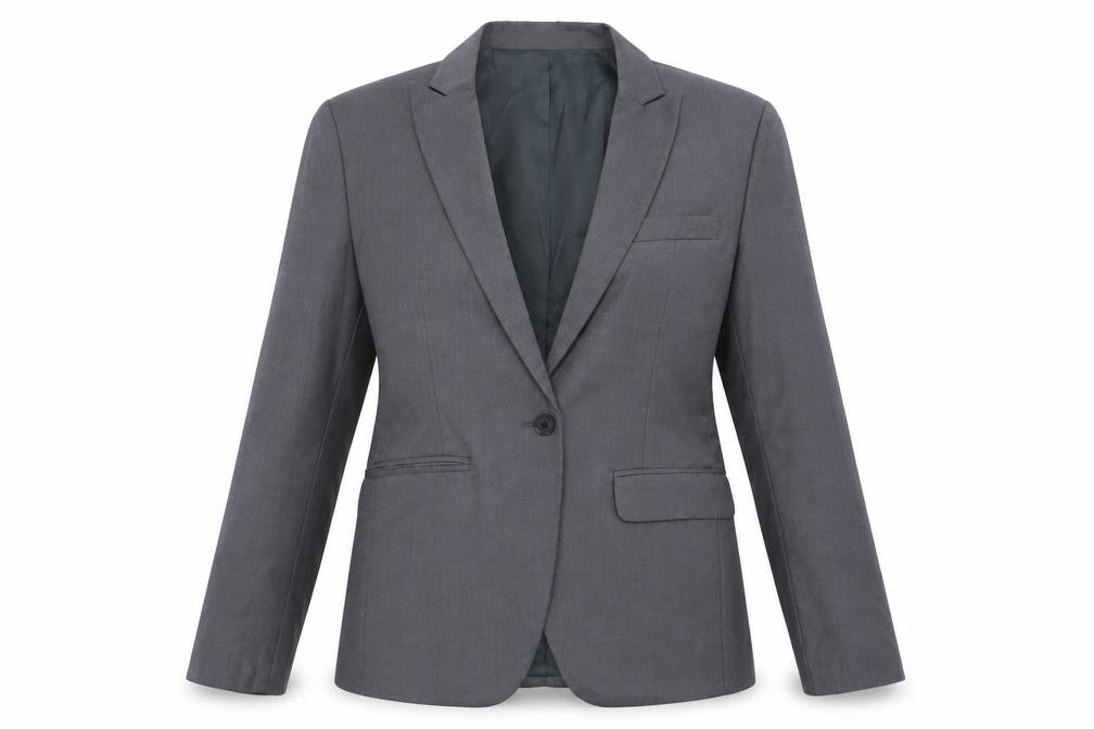 Front view of Cloudstyle women’s grey jacket blazer one size