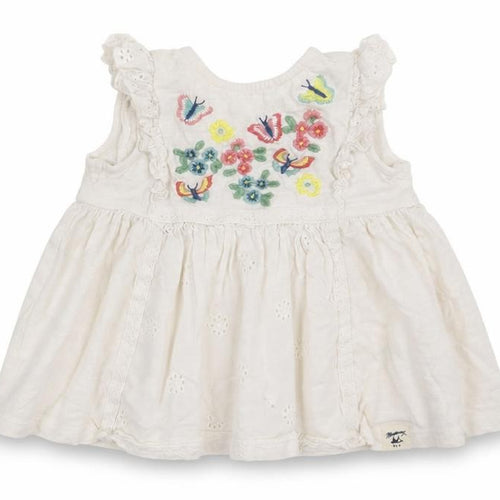 Debenhams Girls White Floral  T-Shirt Dress  Size 3-6 Months