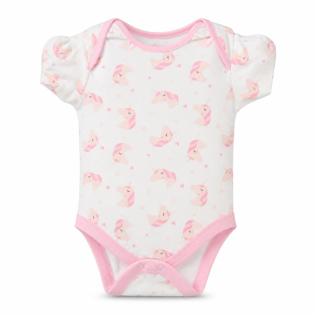 I Love my Unicorn Girls White Animal Print  Romper One-Piece Size 6-9 Months