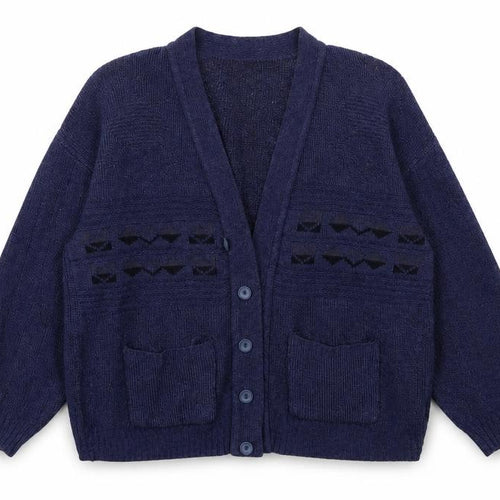 BONNOCKBURN Womens Blue  Knit Cardigan Jumper Size S