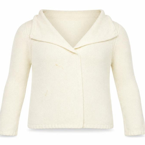 Preworn Womens Beige  Knit Cardigan Jumper Size 10
