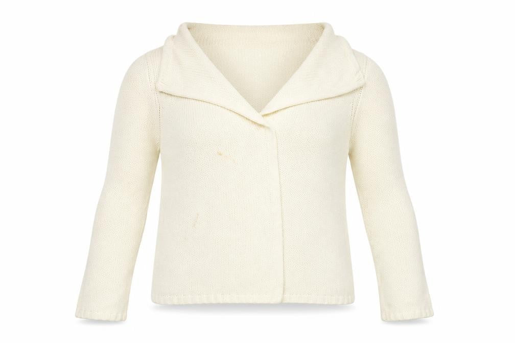 Preworn Womens Beige  Knit Cardigan Jumper Size 10