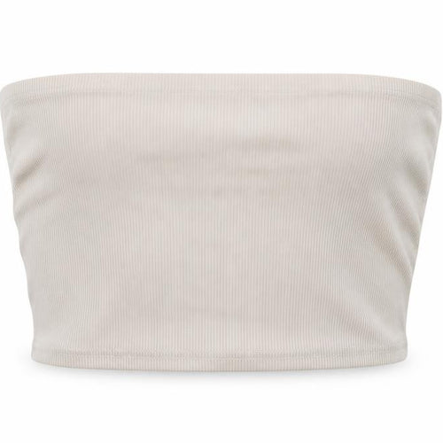 Boohoo Womens Beige   Cropped T-Shirt Size 8