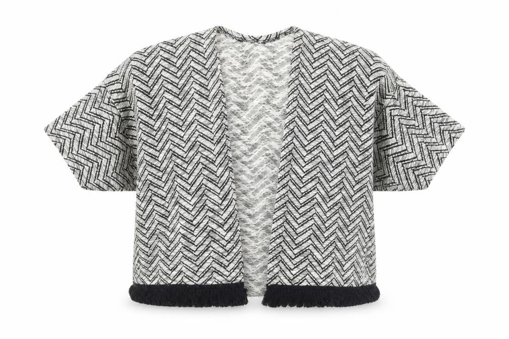 Front view of New Look women’s multicoloured cardigan jumper, size M