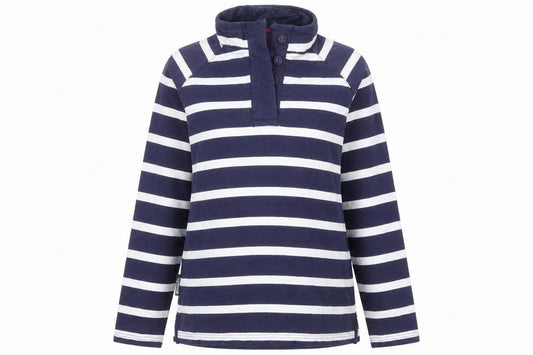 Front view of Mountain Warehouse women’s multicoloured striped jumper, size UK 12
