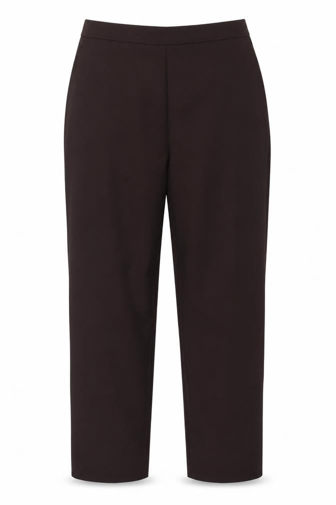 Front view of NSF women’s brown trousers, size UK 16, 26-inch leg