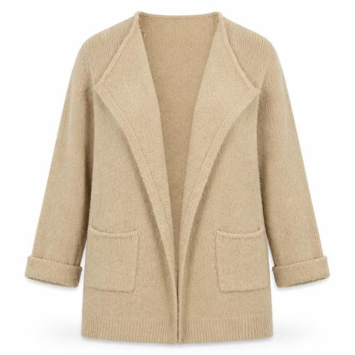 F&F Womens Beige  Knit Cardigan Jumper Size 12