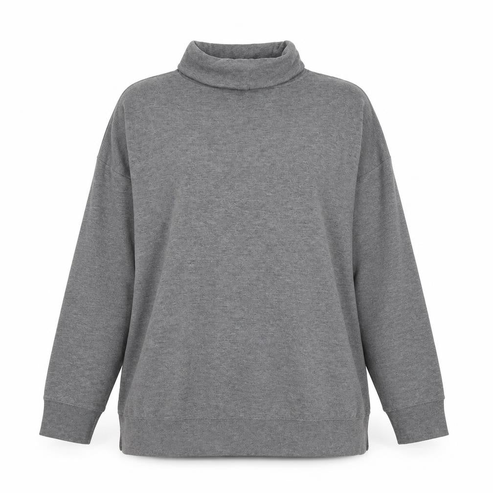 Front view of Matalan women’s grey pullover sweatshirt, size M