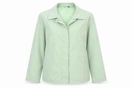 Front view of Bonmarché women’s green jacket coat, size L