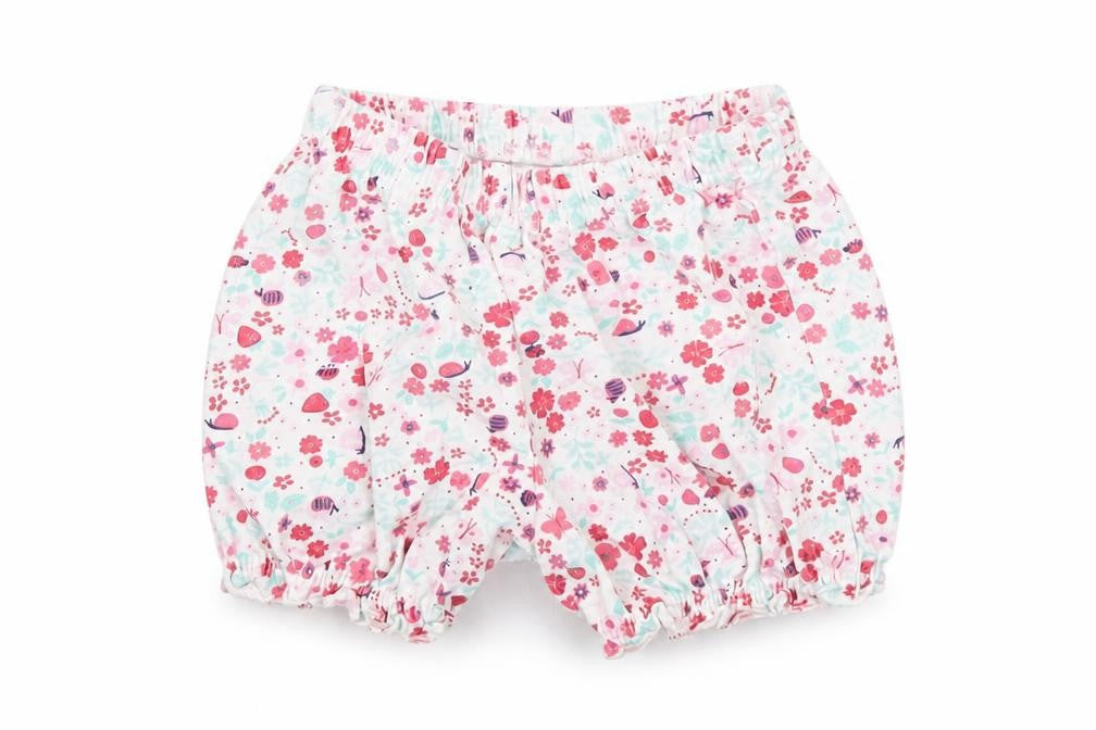 George Girls White Polka Dot   Sleep Shorts Size 0-3 Months