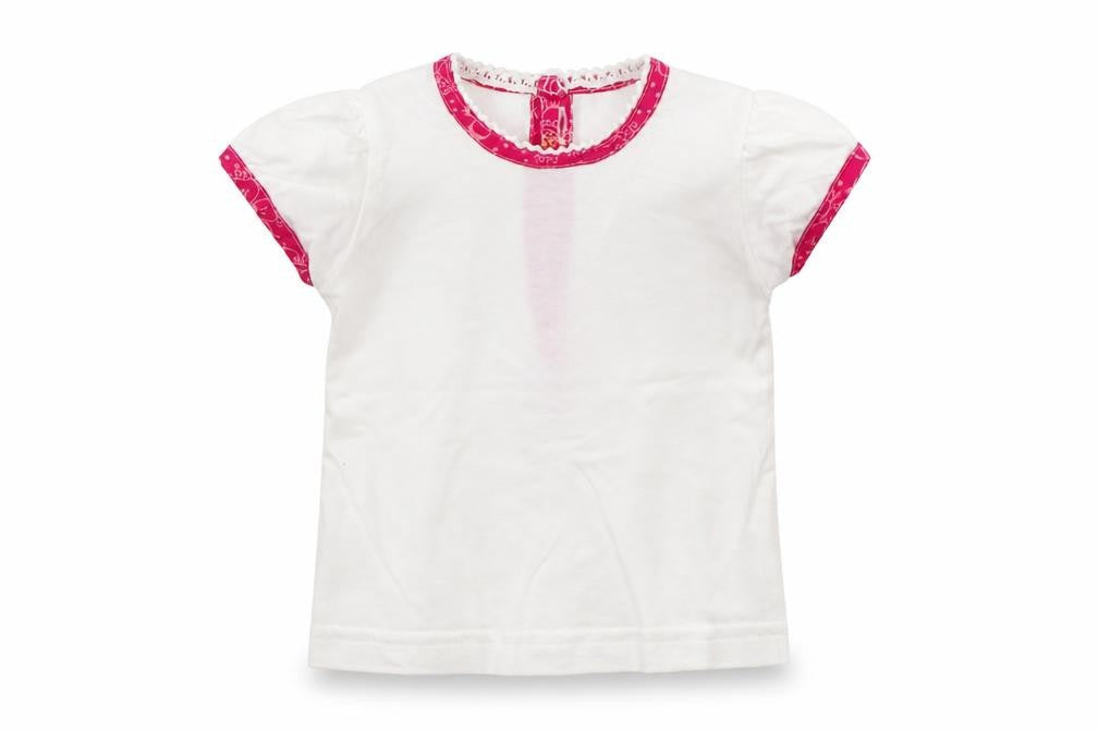 Front view of Matalan Baby White Basic T-Shirt, size 0-3, Months
