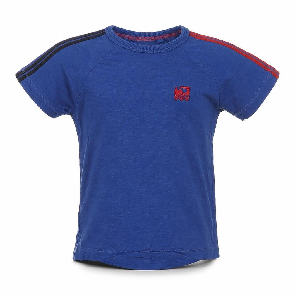 Front view of Next Baby Blue Basic T-Shirt, size 18-24, Months
