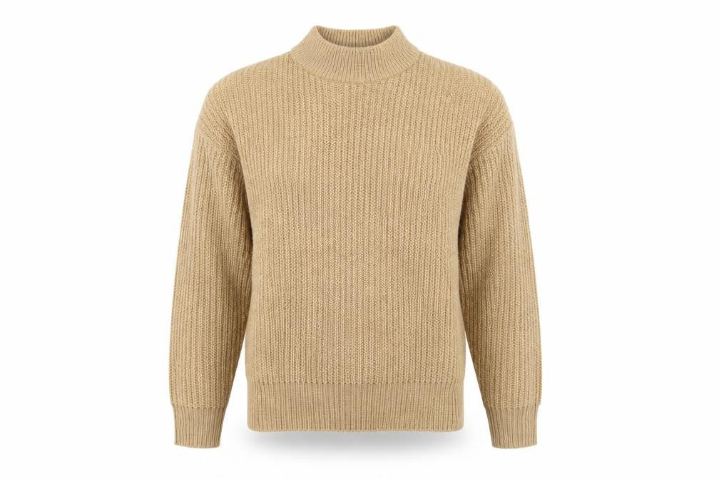 Front view of Brave Soul women’s beige jumper, size L