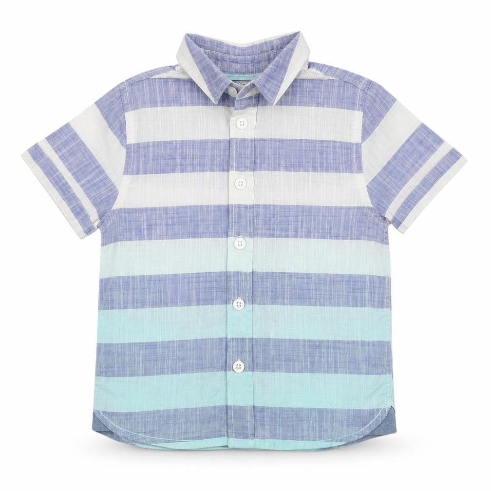 Front view of F&F boys’ multicoloured striped basic casual, size 2-3, years