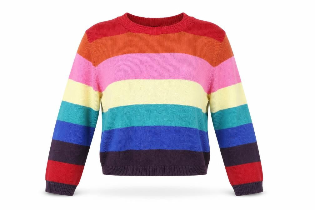 Front view of New Look women’s multicoloured jumper, size M