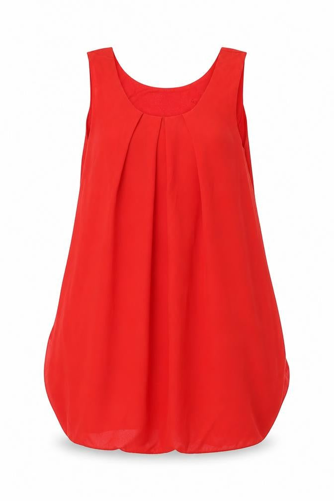 Front view of CYL women’s red mini, size UK 12