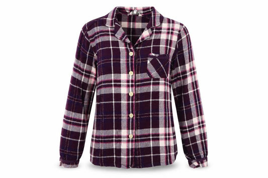 Front view of RJR.John Rocha women’s pink check basic button-up, size UK 12