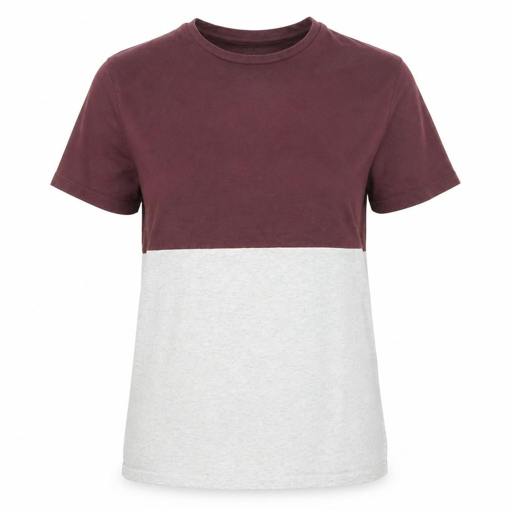 Front view of ASOS women’s multicoloured basic t-shirt, size S