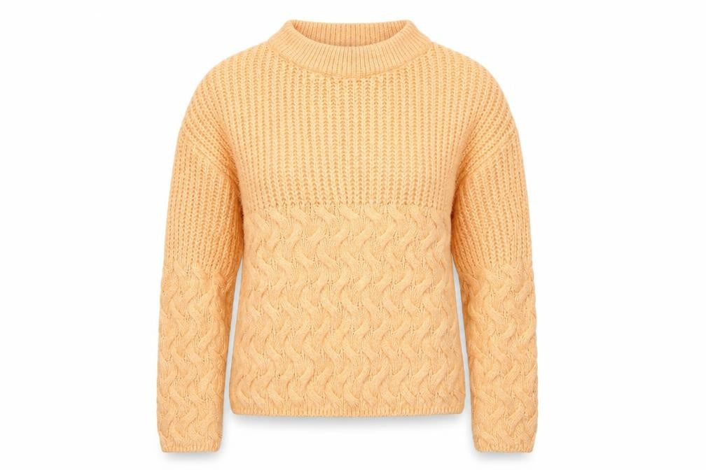 Front view of Dorothy Perkins women’s orange jumper, size S
