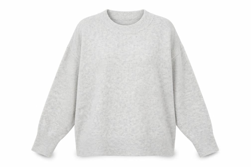 Front view of Primark women’s grey jumper, size M