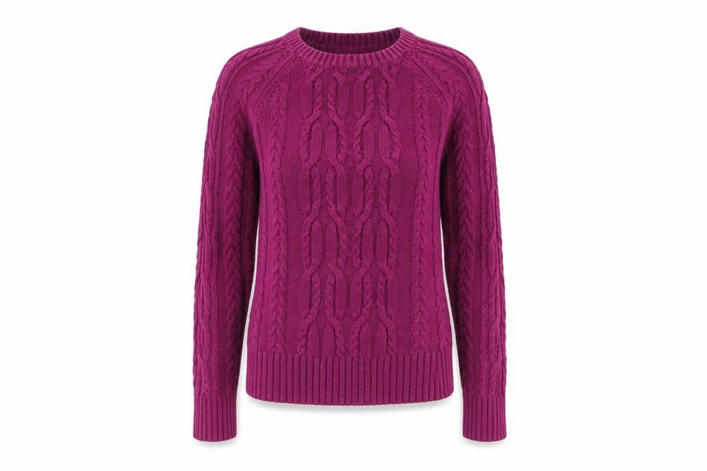 Front view of Gap women’s purple jumper, size XS