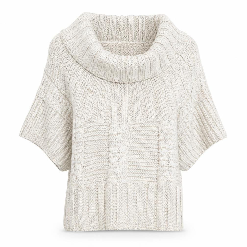 Front view of Quiz women’s beige jumper, size M