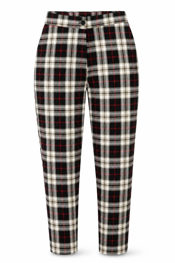 Nasty Gal Womens Blue Check  Trousers  Size 10 L27 in