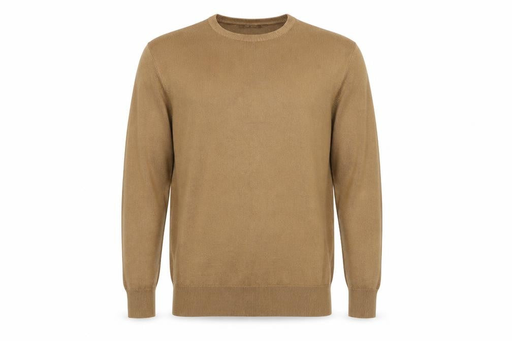 Front view of Pep&Co men’s brown jumper, size S