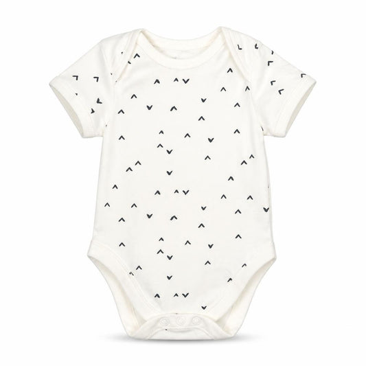 Front view of George Baby White Babygrow One-Piece, size 3-6, Months
