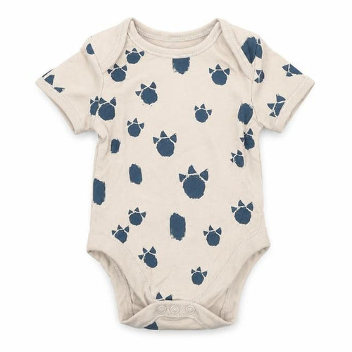 George Baby Beige Animal Print  Babygrow One-Piece Size 3-6 Months  - Dinosaur Print