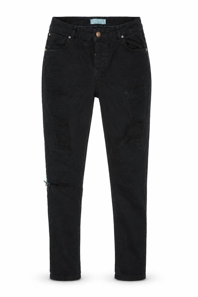 Mango Womens Black  Denim Skinny Jeans Size 10 L25 in