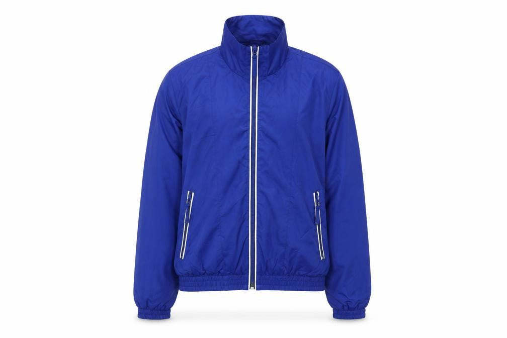 Front view of Outerwear women’s blue jacket, size UK 14