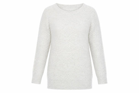 Front view of F&F women’s grey jumper, size UK 10