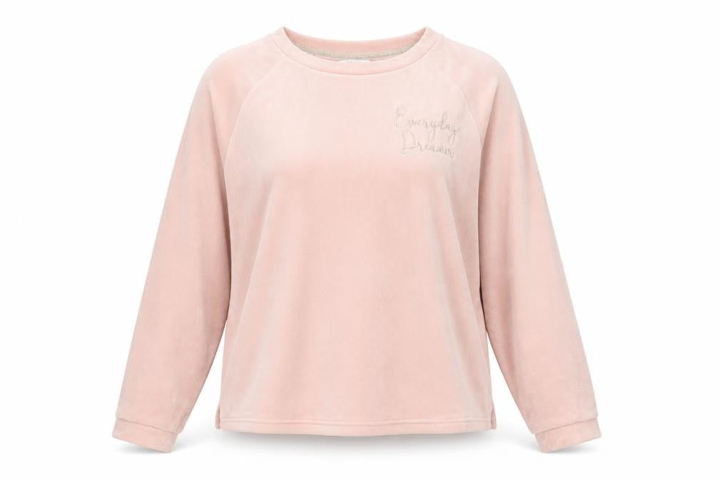 Front view of Primark women’s pink jumper, size L
