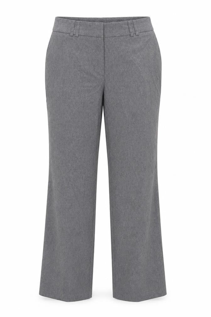 Front view of F&F women’s grey suit trousers, size UK 12