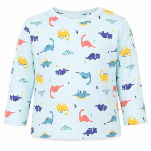 Preworn Girls Multicoloured   Top Pyjama Top Size 2-3 Years  - Dinosaurs