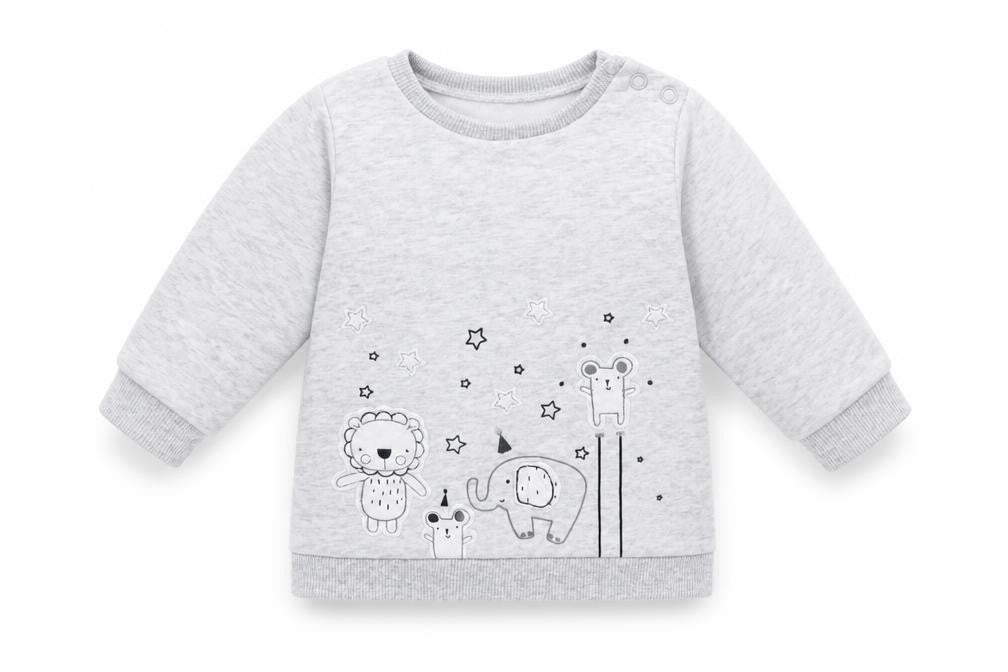 Front view of F&F Baby Multicoloured Pyjama Top, size 0-3, Months