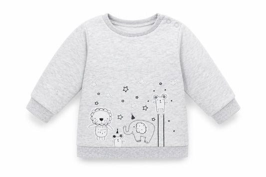 Front view of F&F Baby Multicoloured Pyjama Top, size 0-3, Months