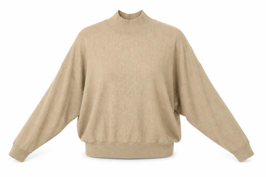 Front view of H&M women’s brown jumper, size L