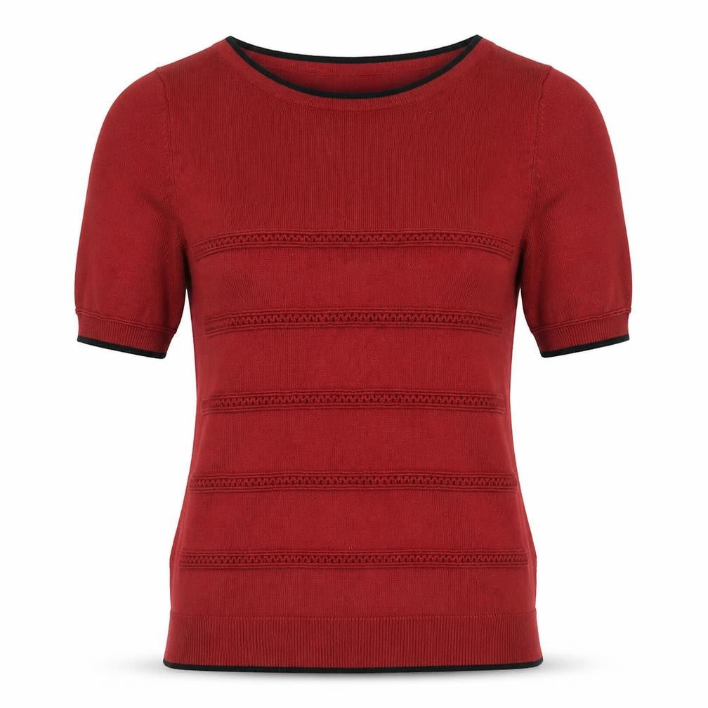 Principles Womens Red  Knit Pullover Jumper Size 10