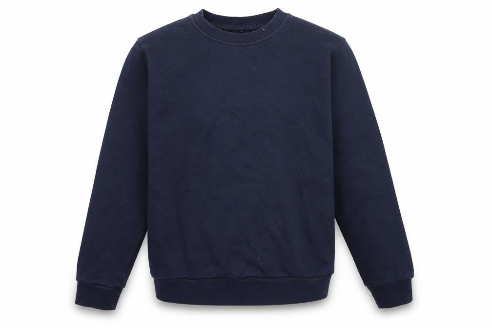 Front view of George boys’ blue pullover sweatshirt, size 9, years