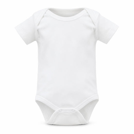 Front view of Next Baby White Babygrow One-Piece Size Newborn