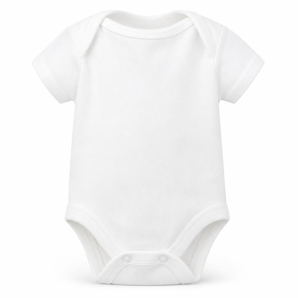 Front view of Next Baby White Babygrow One-Piece Size Newborn