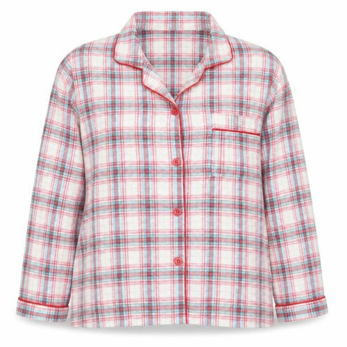 Love To Dream Womens Multicoloured Check  Top Pyjama Top Size 16
