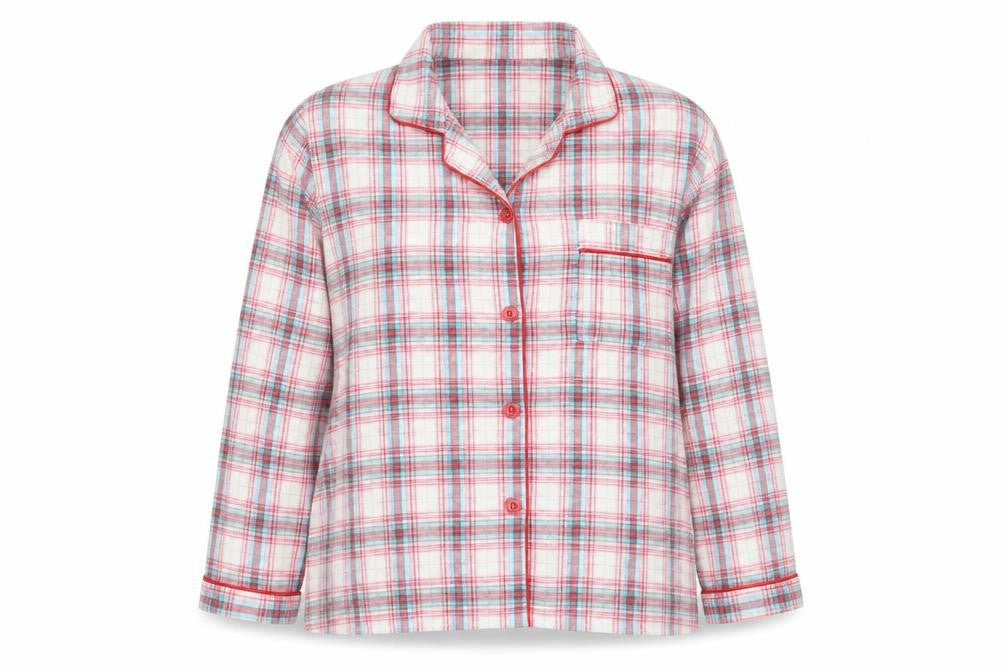 Love To Dream Womens Multicoloured Check  Top Pyjama Top Size 16