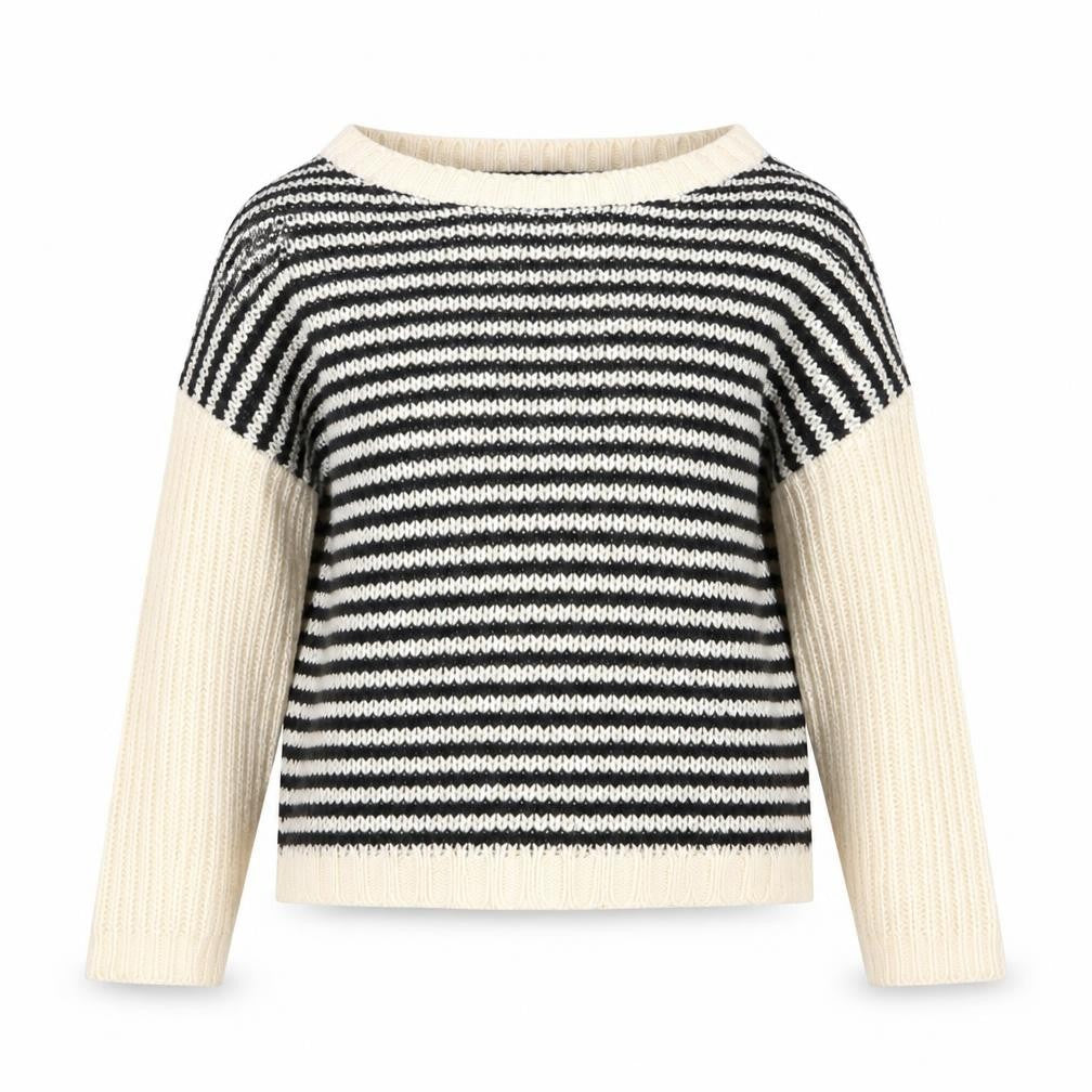 Crafted Womens Black  Knit Pullover Jumper Size 8