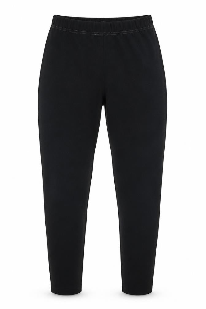 Front view of Preworn women’s black capri trousers, size S, 29-inch leg